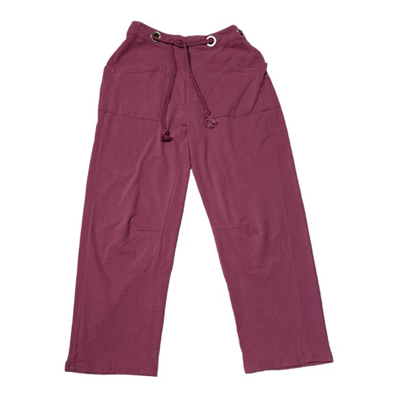 Umgee Pants - Umgee Burgundy Drawstring Pants